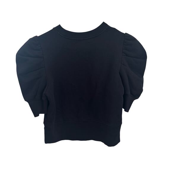 Sold Out NYC Just Enough Puff Short Sleeve Sweatshirt Black Size Small - Picture 9 of 9